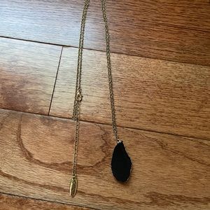 Plunder-Gold chain with Black/Gold pendent